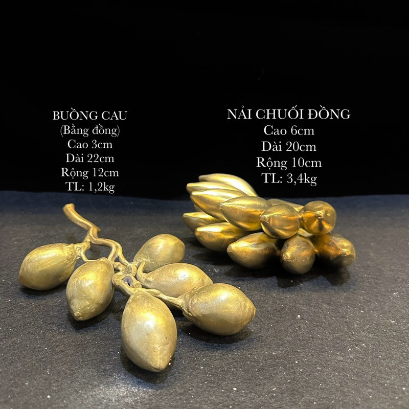 Nải chuối đồng - Buồng cau bằng đồng