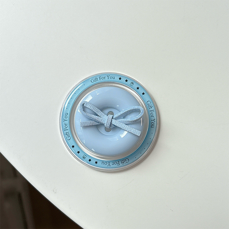 Nút Nơ Màu Tròn Từ Tính Giá Đỡ Điện Thoại Cho IPhone 16 15 14 13 12 Pro Max 14 Plus Có Thể Gập Lại P