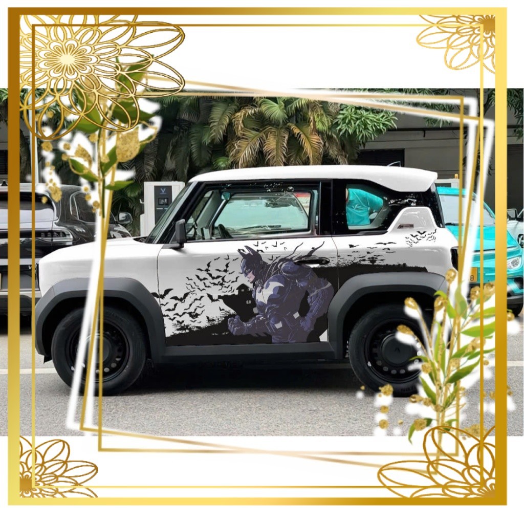 Tem xe  VF3 batman , decal dán xe, sticker , bảo vệ xe