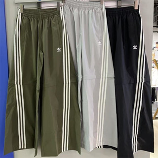 Logo thêu Adidas 100% Quần Nylon 2in1 chính hãng có thể tháo rời thành quần short Hàng hóa ống rộng
