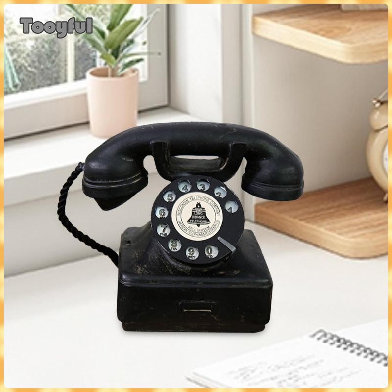 Điện thoại có dây Quay Quay Số Tượng Điện Thoại Đạo Cụ Chụp Ảnh Cổ Điển Thời Trang Cũ Điện Thoại Cố 