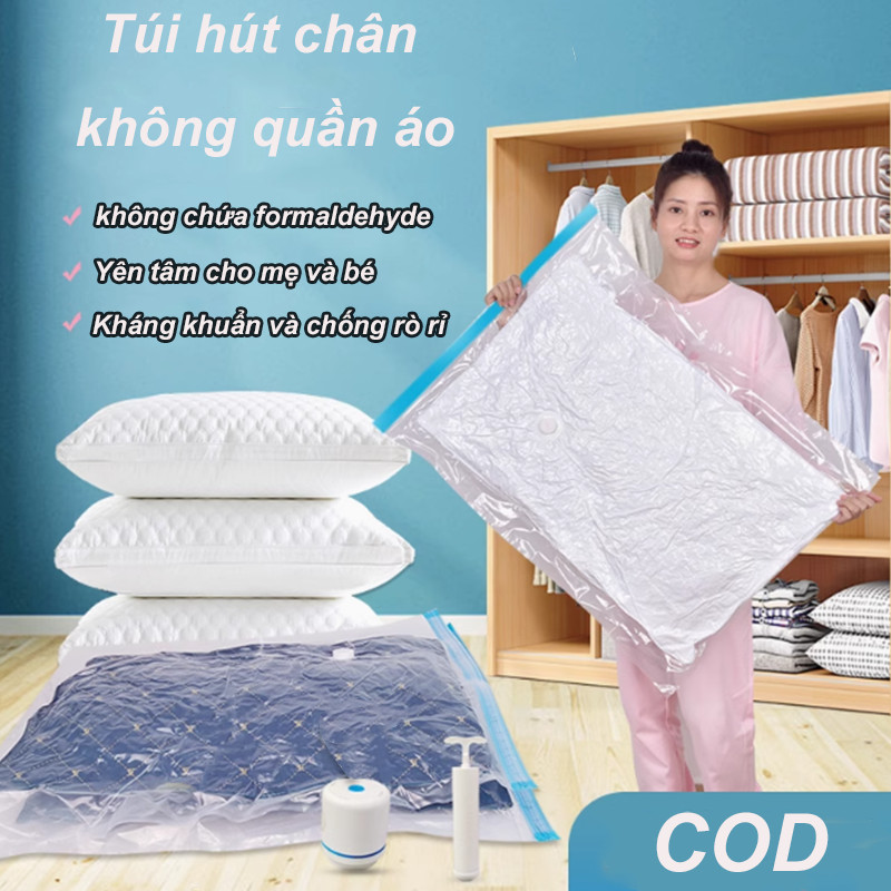 Túi hút chân không quần áo đa năng – Giải pháp bảo quản đồ thông minh, chống ẩm mốc, tiết kiệm diện tích tủ quần áo | BigBuy360 - bigbuy360.vn