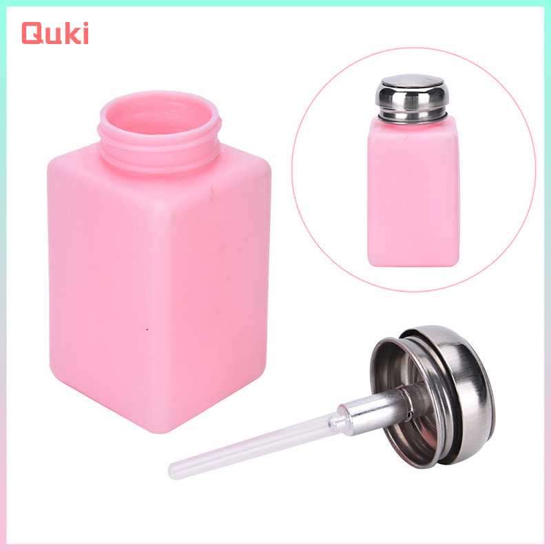 [Quki] Hộp đựng máy bơm chai rỗng 200mL Chất tẩy sơn móng tay Chai rỗng lỏng Tốt