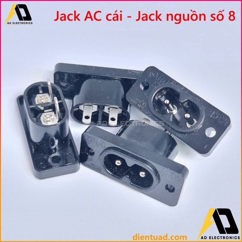 Jack nguồn AC số 8 giắc Cái nguồn amply chất lượng cao thanh lý nhà máy Pioneer