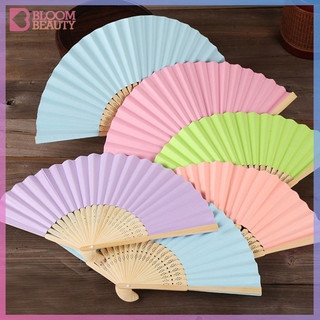 Có sẵn quạt gấp tay diy trung quốc quạt gấp tre cổ điển quạt gấp mới