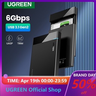UGREEN USB 3.1 phù hợp với Sata III 2.5" chuyên dụng HDD Case 2.5" Hard Drive Enclosure USB Type C SATA 5Gbps for SSD HDD 9.5 7mm External Hard Drive Disk Case Support UASP