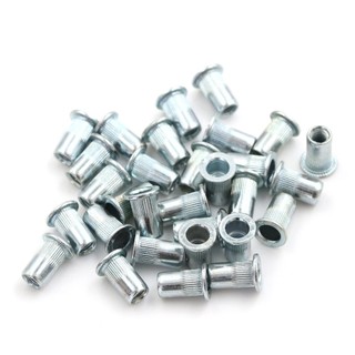 10 chiếc hợp kim nhôm rivnut đầu phẳng ren đinh tán lắp nutsert nắp đinh tán đai ốc m3 m4 m5 m6 m8 m10 m12