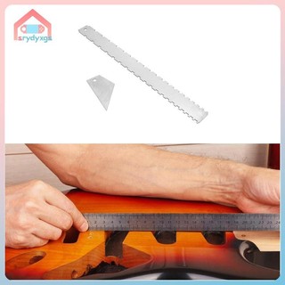 Bass Guitar Cổ Thước Đo Và Fret Rocker Guitar Cổ Notched Cạnh Thẳng Cho Banjo Guitar Mandolin Dụng Cụ Đo
