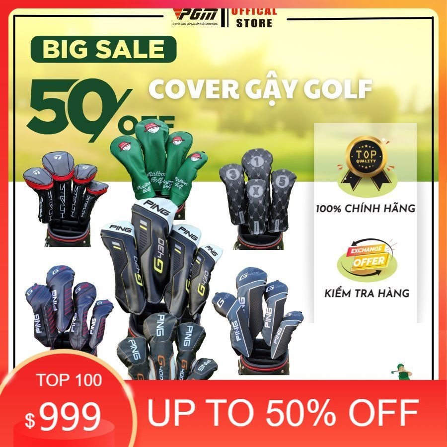Cover Gậy Golf, Set Bọc Gậy Golf, Cover Gậy PING G400, Cover Gậy PING G410, Cover Gậy PING G425, Cov