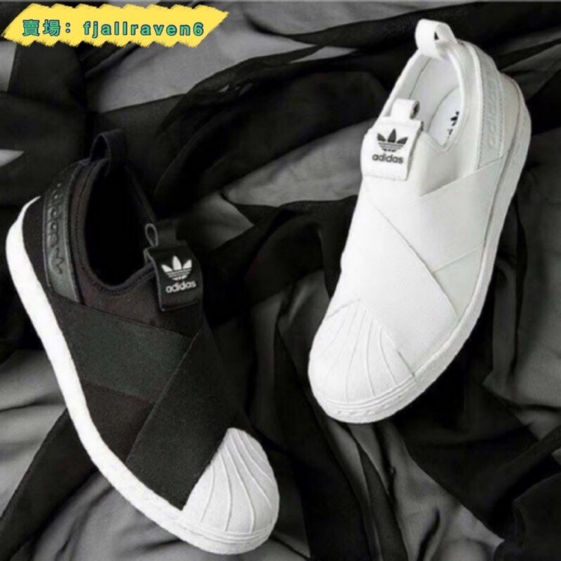 Adidas Originals Superstar Slip On Nam Nữ Giày Lười Băng Giày Vỏ Ngón Chân Giày Vải Adidas Giày Vải