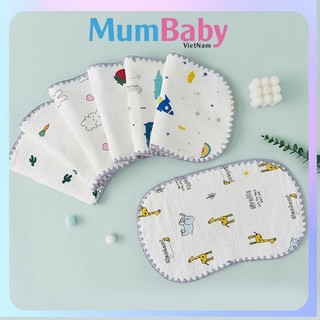 Gối Xô Sơ Sinh Mềm Mịn 10 Lớp Cao Cấp Thấm Hút Mồ Hôi Cho Bé Sơ Sinh - MUMBABY