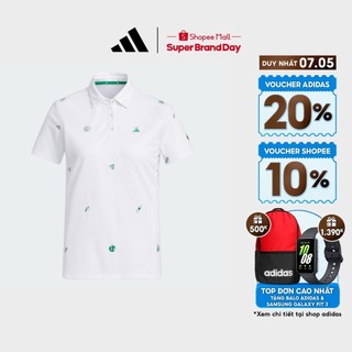  adidas Đánh gôn Áo Polo Monogram Play Green Nữ trắng HT6874