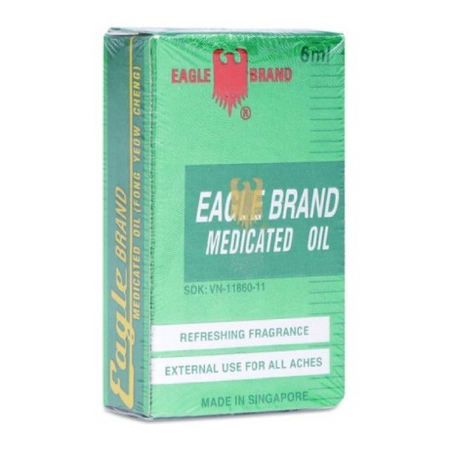 (HÀNG CTY-6ML) DẦU GIÓ XANH CON Ó EAGLE BRAND-DẦU SINGAPORE(6ml)