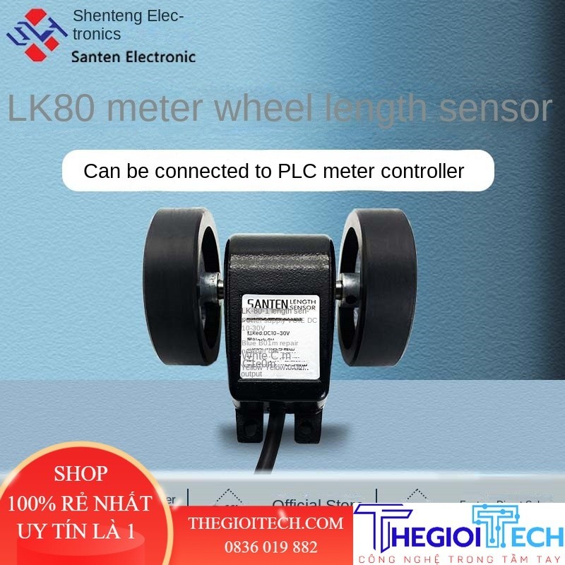 Cảm Biến Đo Chiều Dài, Bộ Mã Hóa Con Lăn, Bánh Xe Đo LK-80, Phụ Kiện Máy Đo Mét AB, Bánh Xe Đo Mét Hai Chiều - Độ Chính Xác 0.1