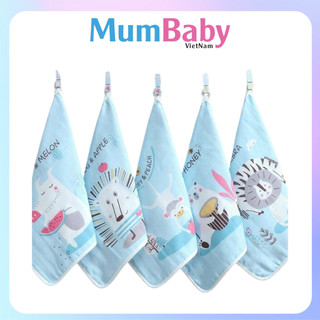 Set 5 Khăn Sữa Đa Năng 6 Lớp Cao Cấp Kháng Khuẩn Không Gây Kích Ứng Cho Da Bé Khăn Lau Mặt Cho Bé An Toàn MumBaby