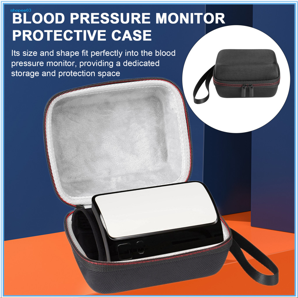 [Ky] Hộp đựng máy đo huyết áp chống sốc Hộp bảo vệ máy đo huyết áp Túi bảo quản chống sốc cho máy đo huyết áp Evolve Bp7000 Eva di động cho Đông Nam
