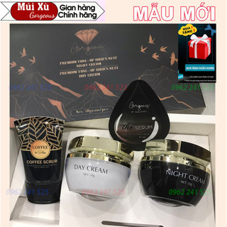 ) trọn bộ kem yến ngày đêm múi xù gorgeous - chính hãng