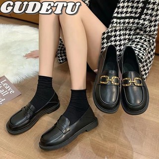 Gudetu❤giày nữ loafer dây xích loafer mẹ flats loafer