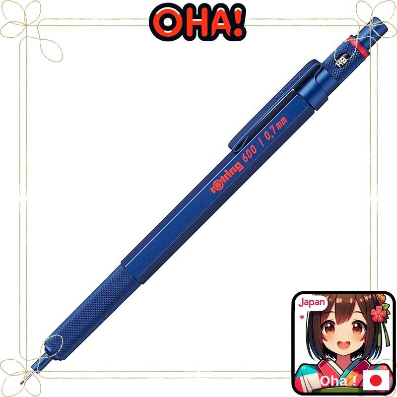 Rotring mechanical pencil Iron Blue 600 2114267 0.7mm rOtring pen Luxury writing instrument Statione