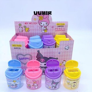 UUMIR Máy mài bút chì, Máy mài hoạt hình Kuromi, Lớp học Sáng tạo Sinh viên Tay quay Dụng cụ cắt bút chì Cung cấp văn phòng