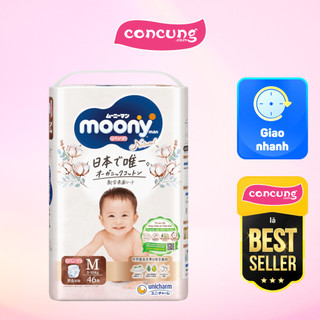 Tã quần Moony Natural size M 46 miếng