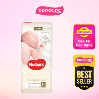 Bỉm tã dán Huggies Thin & Soft size M 6-11kg 54 miếng