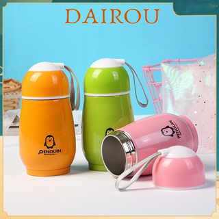 Dairo⚡ Hàng tồn kho ⚡ Mini dễ thương chân không cách nhiệt bằng thép không gỉ du lịch nước cốc cách nhiệt 300ml cốc nước bằng thép không gỉ quà tặng