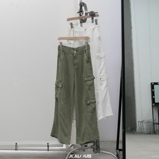 Quần jeans túi hộp gân giữa jealous house - 10746