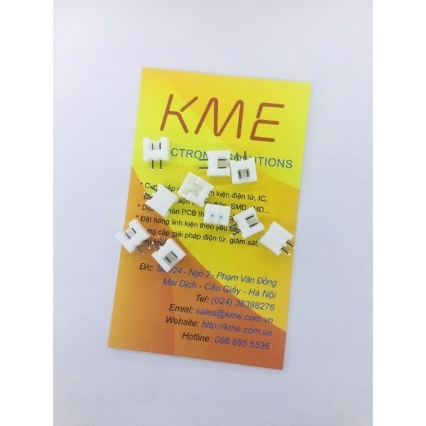 Header đực 2P XH2.54-2P chân thẳng (gói 10c)