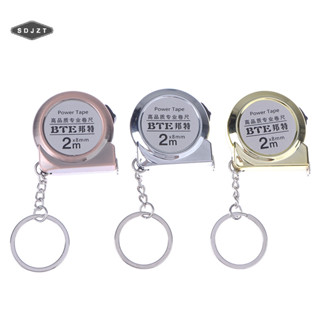 < Sdjzt > Thước đo băng móc khóa Mini 2M Thước dây thép nhỏ tinh tế Thước dây thép di động đa năng Thước đo quà tặng đang giảm giá
