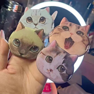 Hoạt Hình Mèo Trang Điểm Mặt Bọt Biển Bột Puff Đồ Dùng Mỹ Phẩm Vui Nhộn Dụng Cụ Làm Đẹp