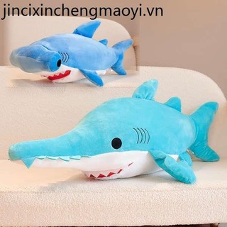 Cưa cá mập búp bê gối búa cá mập sang trọng đồ chơi cưa cá mập ragdoll mềm cá búp bê nam nữ quà tặng