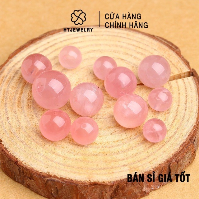[SIÊU RẺ] 1 HẠT T.Anh HỒNG Rose Quart VIP Tự Nhiên 100% HTJEWELRY PH562