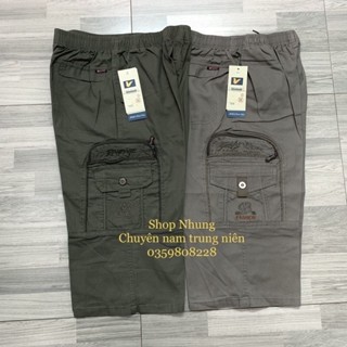 Quần ngố lửng đến bắp chân nam trung niên chất thô kaki mềm đẹp, cạp chun thoải mái co giãn có size to đến 6xl cho ng 10