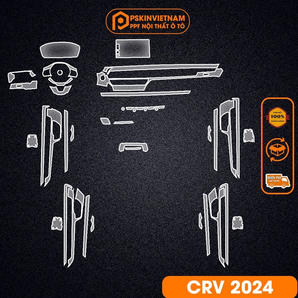 Bộ dán Film PPF Honda CRV 2023 - 2024 Làm mờ vết xước cũ, tăng độ bóng.