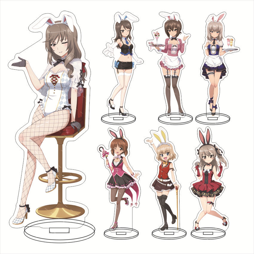 Girls und Panzer Girls und Panzer Acrylic Đồ trang trí Kakutani Kyoto Takeshibu Saori Miho Nishizumi
