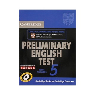 Sách - Cambridge Preliminary English Test 5 Student's Book with Answers FAHASA Reprint Edition