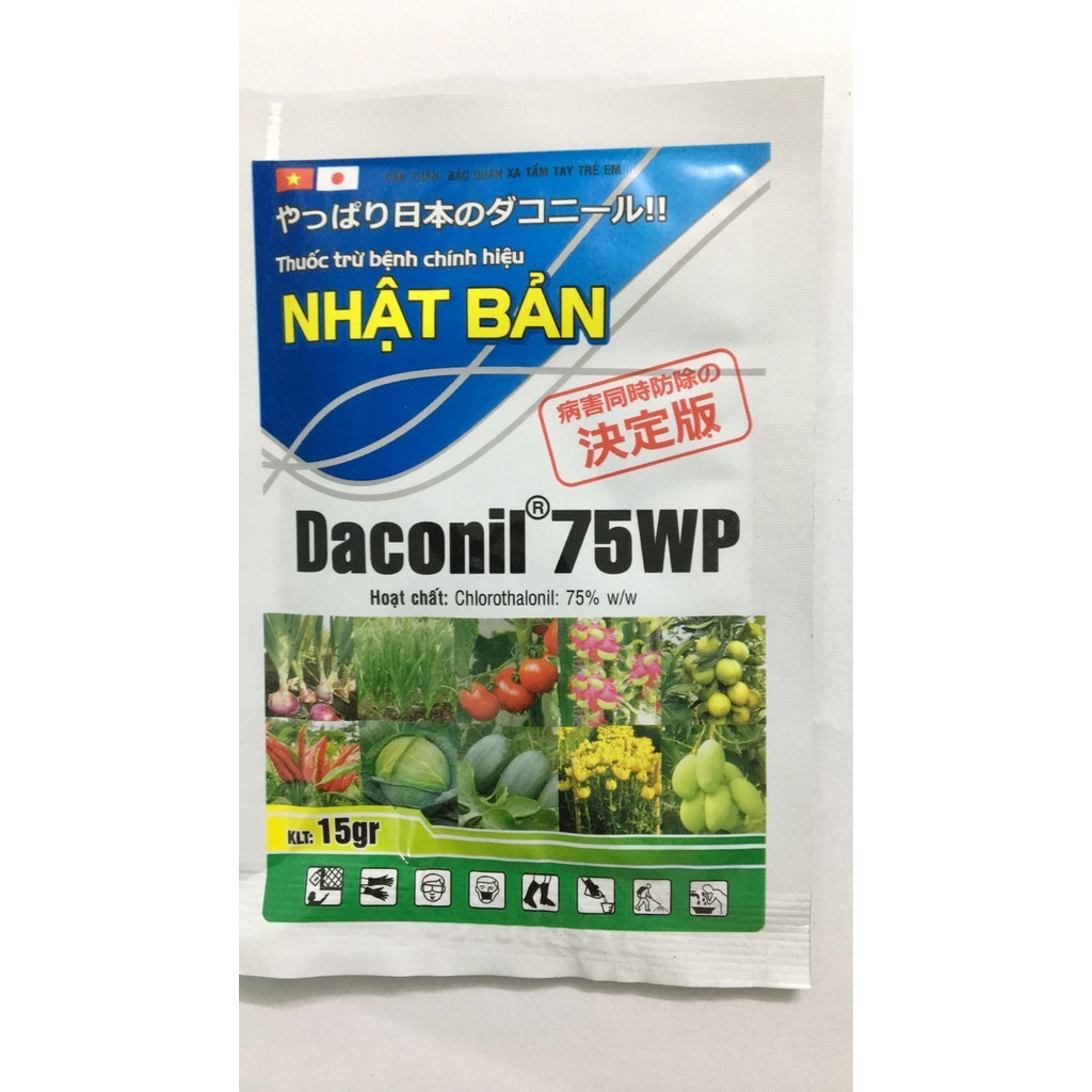 Sản phẩm trừ bệnh Nhật Bản DACONIL 75WP gói 15g
