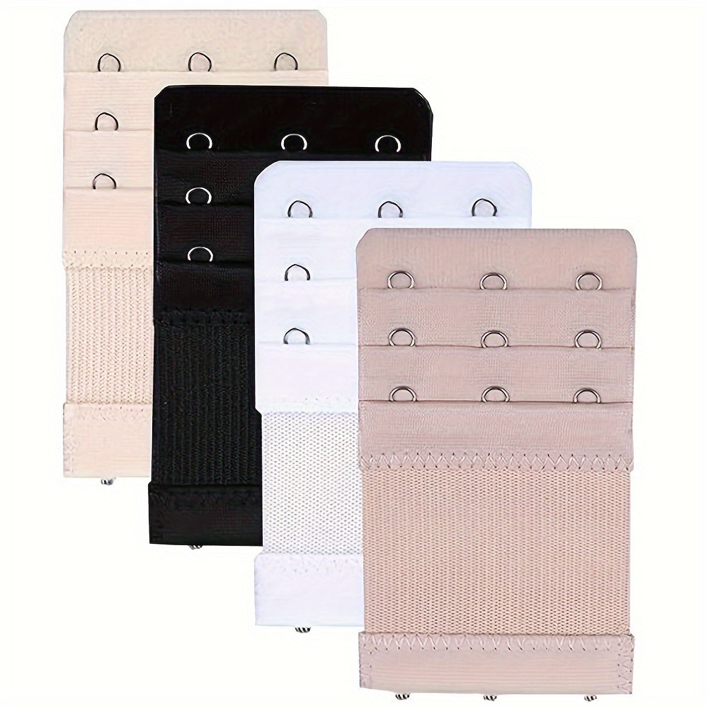 4 Áo Ngực Nối Dài Dây Đeo Mở Rộng Cho Nữ Có Thể Điều Chỉnh Thắt Lưng Khóa Nylon Co Giãn Áo Ngực Nối 