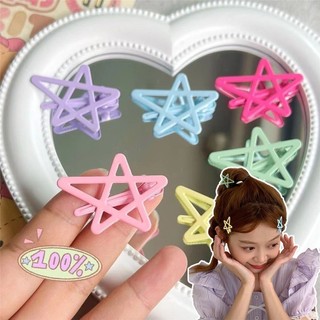 Kẹo Dễ Thương Màu Rỗng Lầu Năm Góc Ngôi Sao Bên Nổ Tóc Gãy Mỏ Vịt Kẹp Phụ Kiện Tóc
