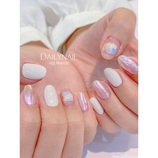 Sticker Nơ trắng Cao cấp Tomoni dán móng
