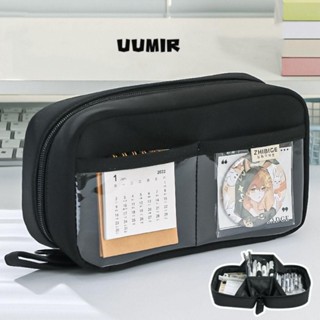  Túi đựng bút Túi đựng văn phòng phẩm dung tích lớn không thấm nước Hộp đựng bút chì đơn giản trong suốt 