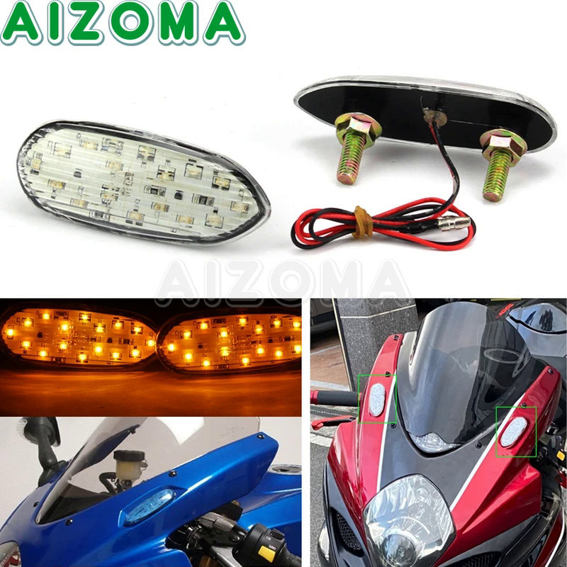Mo Dành Cho Xe Suzuki GSXR600 GSXR750 GSXR1000 LED Xe Máy Biến Tín Hiệu Đèn Hổ Phách Đèn GSXR 600 / 