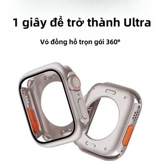  Gói đầy đủ 360° Trở thành vỏ đồng hồ Ultra phù hợp với Apple Watch 42mm 46mm 45mm 44mm series 11 10 9 8 7 6 se 