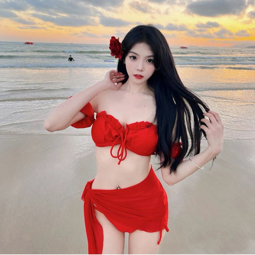 RICH-THEY Bộ Bikini Gợi Cảm Cho Nữ, Bộ Đồ Bơi Ba Mảnh Thời Trang Mới Có Đệm Ngực | BigBuy360 - bigbuy360.vn