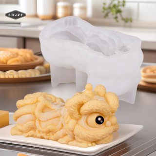 < Sdjzt > Khuôn Silicon 3D Máy Làm Đá Sư Tử Dễ Thương Cấp Thực Phẩm Khuôn Tái Sử Dụng Gia Đình Cà Phê Đá Nhà Bếp Kẹo Sô Cô La Pudding Bánh Mousse Bán