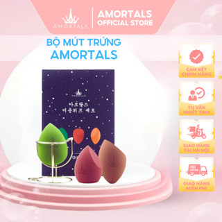 Mút Trang Điểm AMORTALS Hình Quả Trứng Hình Giọt Nước Mềm Mại Mút Tán Kem Nền Cao Cấp