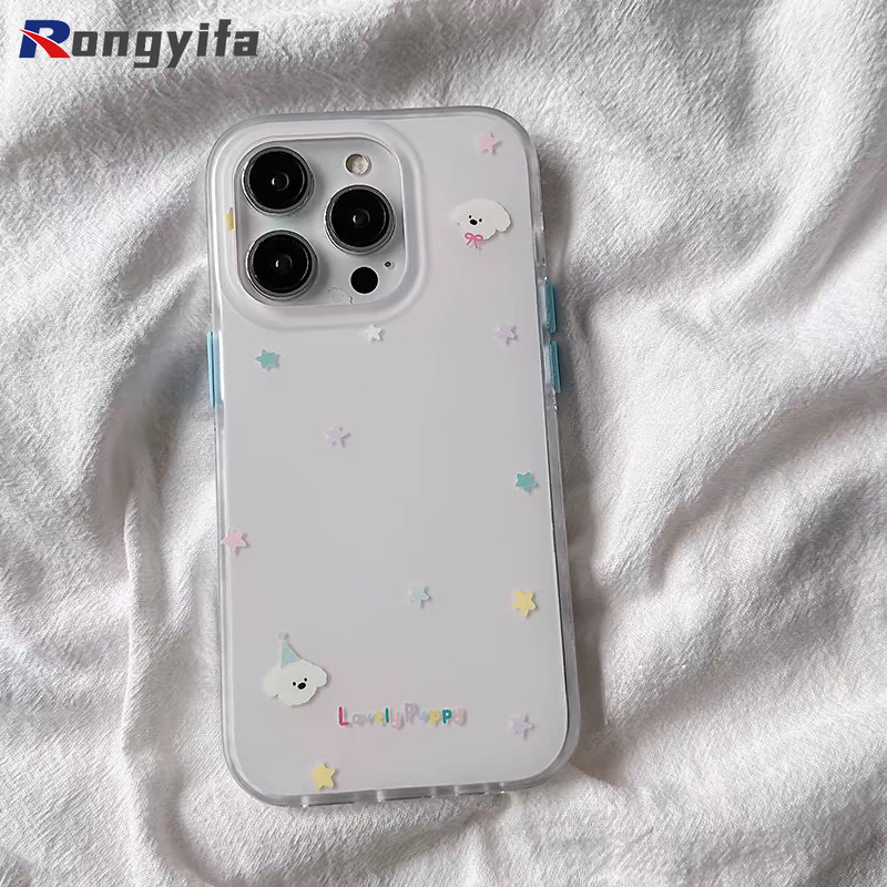 Vỏ Cún Con Dễ Thương Cho Vivo Y03 Y20 Y19 Y18 Y18s Y18e Y17 Y17s Y16 Y15 Y12 Y12s Y11 2019 Y7s G2 T3