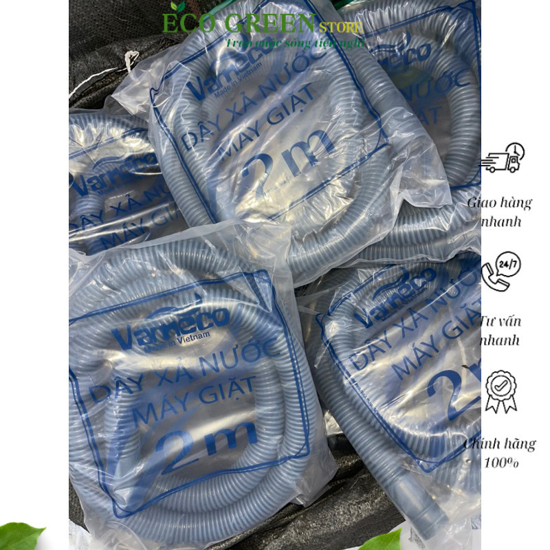 Ống thoát nước máy giặt 2M có thể co giãn, thích hợp với đa số các loại máy giặt, có thể nối với nhau được