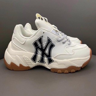Giày Thể Thao MLB NY Cao Cấp Nam, Nữ Sneaker Màu Trắng F360